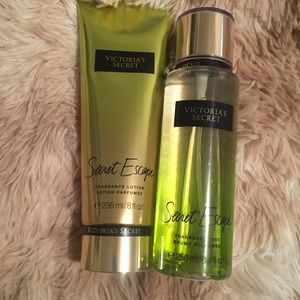 Victoria secret body spray and lotion